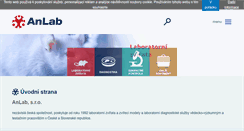 Desktop Screenshot of anlab.cz