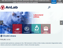 Tablet Screenshot of anlab.cz